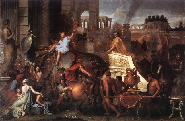 Alejandro Magno entrando en Babilonia. Charles Le Brun / Wikimedia