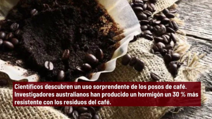 Científicos descubren un uso sorprendente de los posos de café