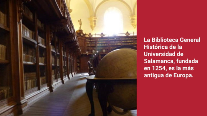 La biblioteca universitaria más antigua de Europa está en España (Sarah Romero)