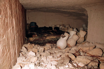 Tumba del Valle de los Reyes, descubierta en 2006 y con una cronología parecida a la de Tutankhamon. Foto: GETTY