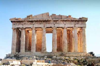 Vista frontal del Partenón