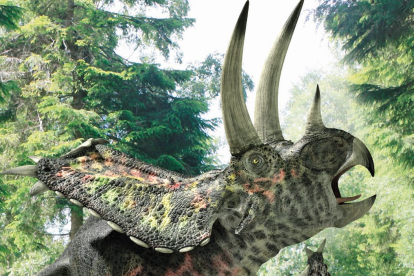 Pentaceratops, unos ceratópsidos de más de 5 toneladas y 8 metros de largo de hace 75 millones de años,