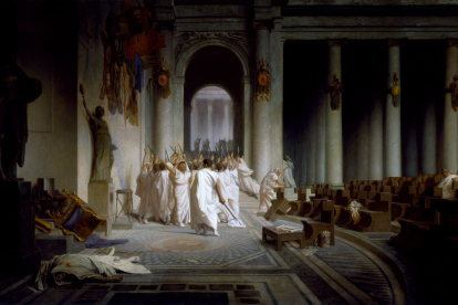 Muerte de César por Jean-Léon Gérome