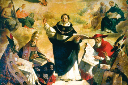 Apoteosis de Santo Tomás de Aquino (1631), óleo sobre lienzo de Francisco de Zurbarán.