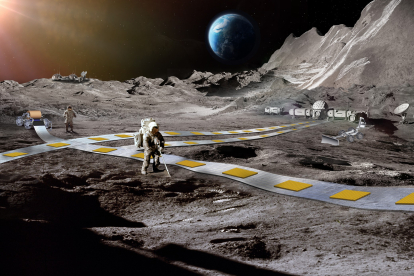 ¿Trenes en la Luna? La NASA planea construir toda una red ferroviaria en nuestro satélite