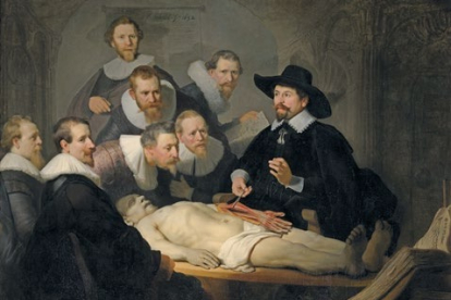 Lección
de anatomía,
de Rembrandt.