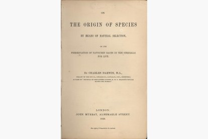 'El origen de las especies' de Charles Darwin