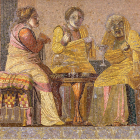 Mosaico romana hallado en Pompeya