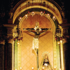 Cristo de Lepanto y Dolorosa en la Catedral de Santa Cruz y Santa Eulalia de Barcelona.