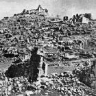 Ruinas del Santuario de la Virgen de la Cabeza tras el asedio