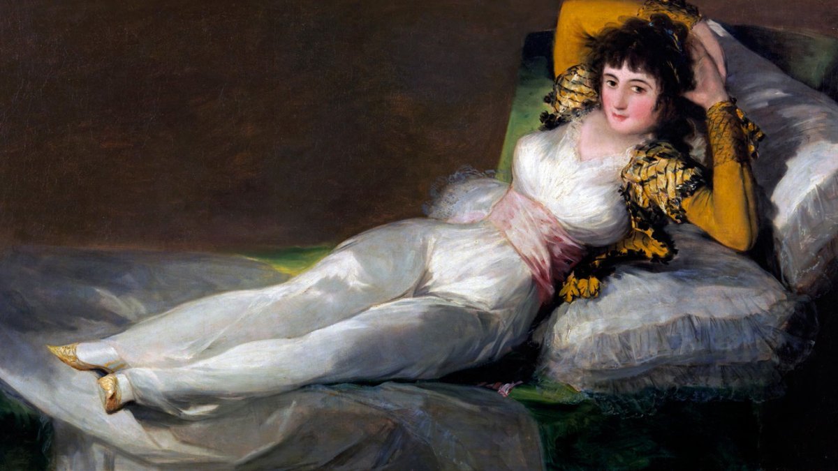 
                ¿Cómo se representa a la mujer en la obra de Goya?
            