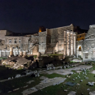 Panorámica nocturna del Foro de Augusto en la ciudad de Roma. Foto: SHUTTERSTOCK