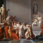 Asesinato de Julio César por Vincenzo Camuccini