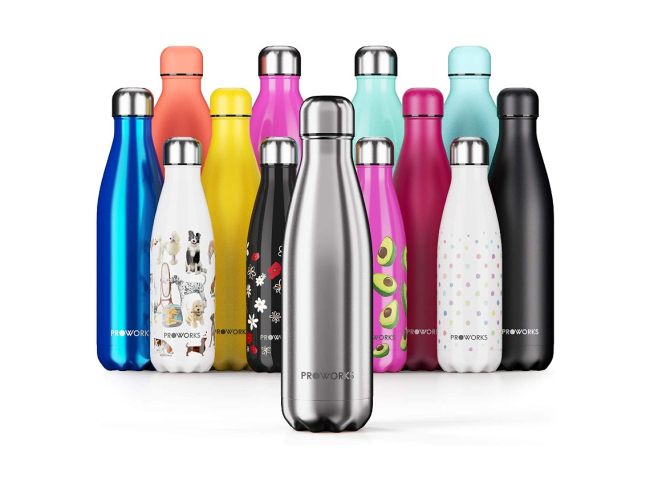 Botella de Agua Plástica 720 ml varidad de Colores