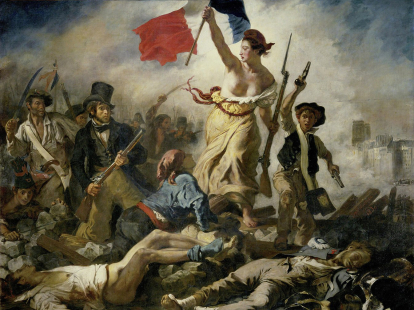 La Libertad guiando al pueblo, de Eugène Delacroix. Imagen: Wikimedia Commons