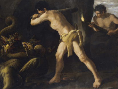 Hércules contra la hidra de Lerna. Imagen: Wikimedia Commons.