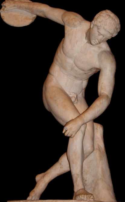 Discóbolo de Mirón, British Museum. Copia romana de original griego encontrada en la Villa Adriana. Foto: Mario Agudo