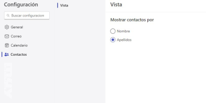 Transferencia de contactos