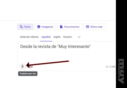 Traducción de voz en Google Traductor