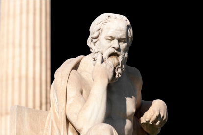 Busto del filósofo Sócrates