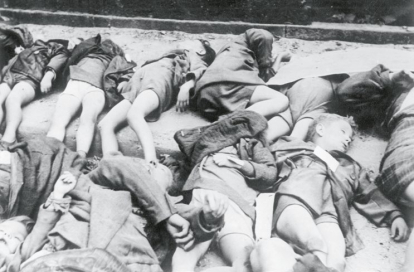 Niños víctimas de los bombardeos de la RAF