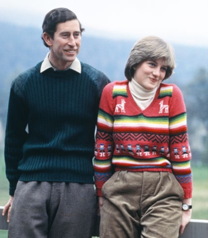 Carlso y Diana en Escocia en 1981