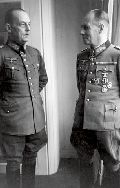 Gerd von Rundstedt y Erwin Rommel en París