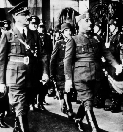 Franco y Hitler en Hendaya