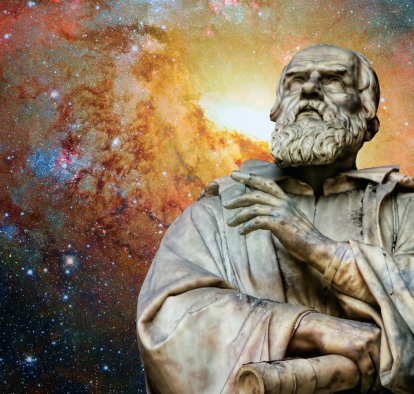 Estatua de Galileo, que se encuentra en la fachada de la Galería de los Uffizi (Florencia), sobre la explosión de una supernova.