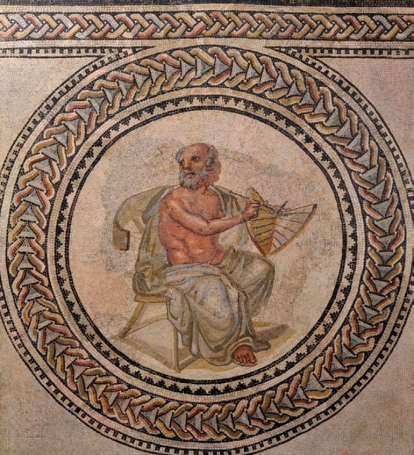 Anaximandro con un reloj solar