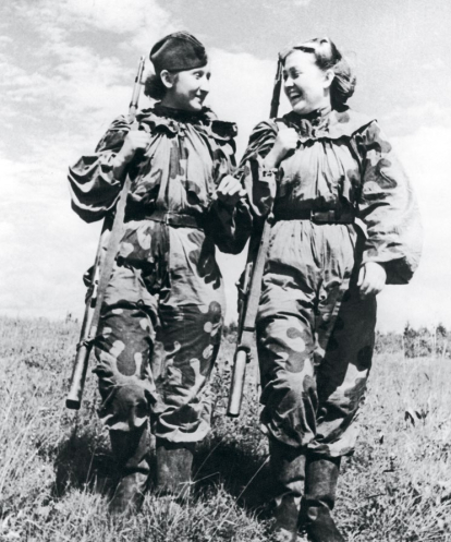 Francotiradoras voluntarias del Ejército Rojo