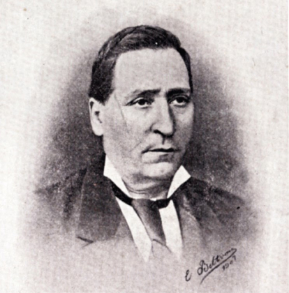 Justo Ramón Casasús (1822-1903), padre de Santiago Ramón y Cajal, retratado cuando tenía en torno a los 55 años.