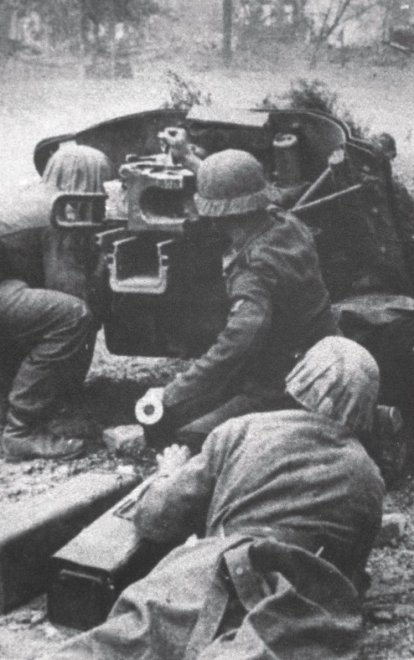 Soldados alemanes en Stalingrado