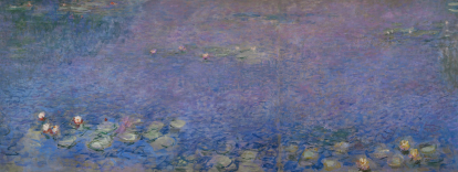 La cuenca con nenúfares sin sauces, mañana, Monet